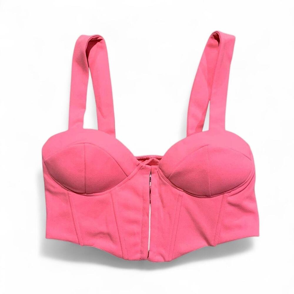 Princess Polly Corset Top 10 Torin Cropped Barbie Pink Rave